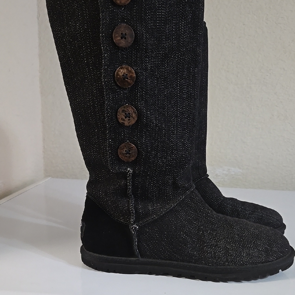 UGG Black Ankle Booties Cozy Style